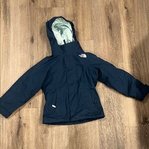 The North Face Dark Blue/ Navy Blue Hooded ski Jacket